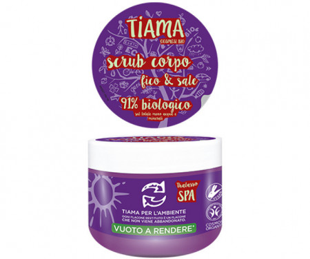 Scrub pentru corp cu extract de smochine si sare bio 250ml Tiama