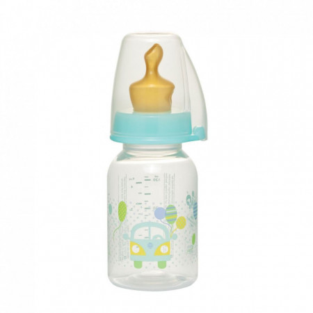 Biberon Family Unisex PP 125 ml cu tetina latex pt ceai, nr 1, nip 35004, Abi Solutions