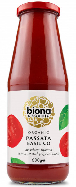 Pasatta cu busuioc bio 680g Biona