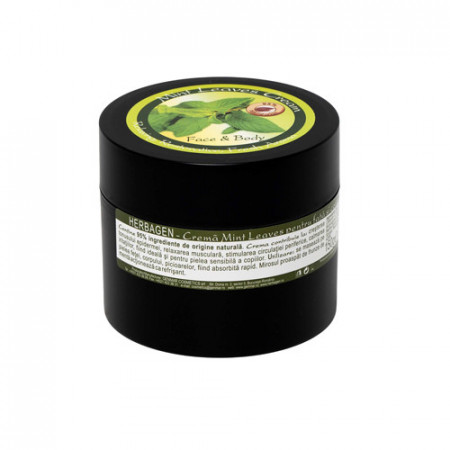 Crema de fata & corp Mint Leaves, 150g, Herbagen