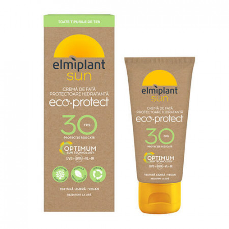 Crema de fata protectoare cu SPF 30 Eco Protect, 50 ml, Elmiplant Plaja