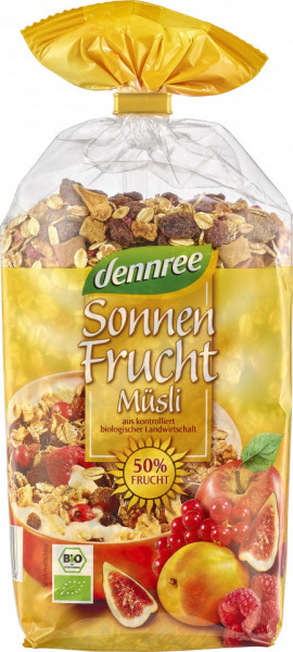 MUSLI CU FRUCTE BIO 500G, DENNREE