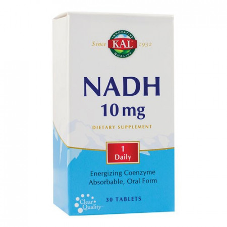 NADH 10mg, 30 tab. filmate gastrorezistente (3 blistere cu 10tablete), Kal