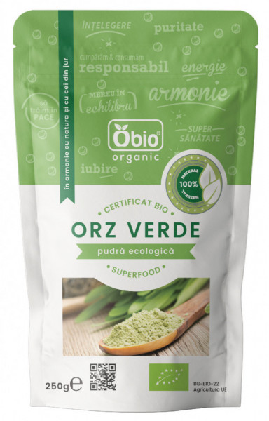 Orz verde pulbere eco 250g Obio