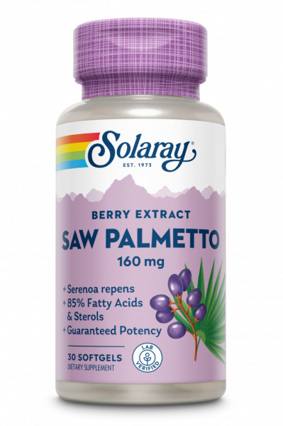 Saw Palmetto 160mg, 30cps, Solaray