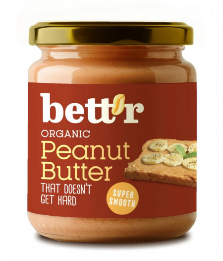 Unt de arahide super smooth bio 250g Bettr