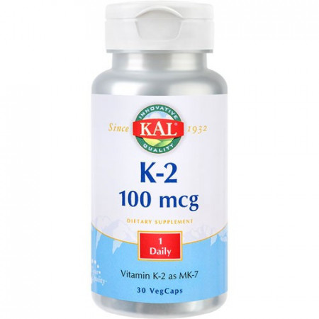 Vitamina K-2 100mcg, 30cps, Kal