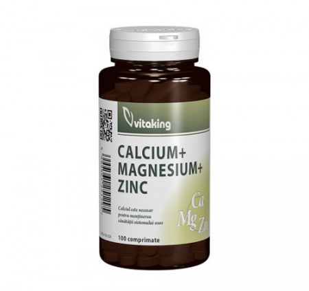 Calciu-Magneziu cu Zinc, 100cps, Vitaking