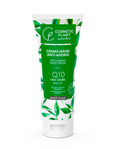 Crema maini anti-ageing Q10 + ceai verde si complex mineral energizant, 100ml, Cosmetic Plant