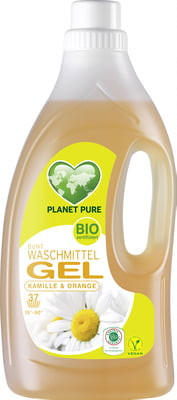 Detergent GEL bio de rufe colorate -musetel si portocale - 1.5L Planet Pure