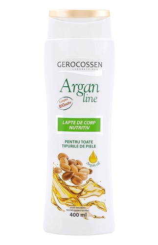 Lapte de corp nutritiv Argan line, 400 ml, Gerocossen