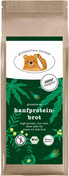 Mix bio pentru paine, cu proteine din canepa, fara gluten, 270 g - Glutenfreie Heimat