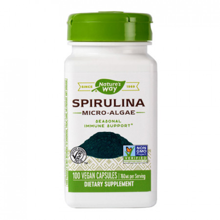 Spirulina Micro-Algae 380mg, 100cps, Nature's Way