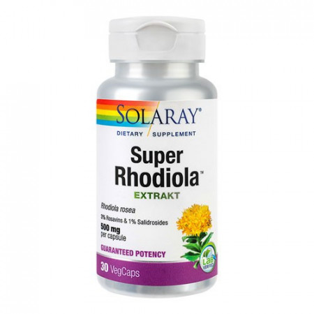 Super Rhodiola 500mg, 30cps, Solaray