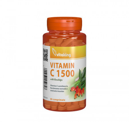 Vitamina C 1500 mg cu macese, 60cps, Vitaking