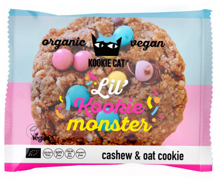 Cookie cu dropsuri de ciocolata colorate fara gluten bio 50g