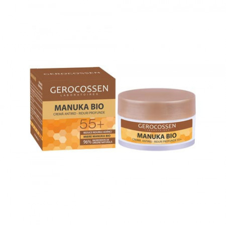 Crema antirid - riduri profunde Manuka Bio 55+, 50 ml, Gerocossen