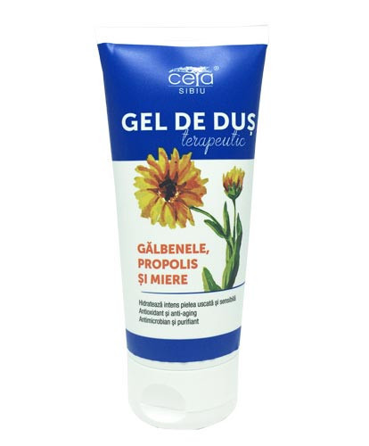 Gel de dus galbenele, propolis & miere, 200ml, Ceta Sibiu