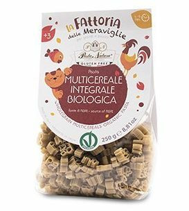 Paste integrale din multicereale fara gluten pentru copii, eco 250g Pasta Natura