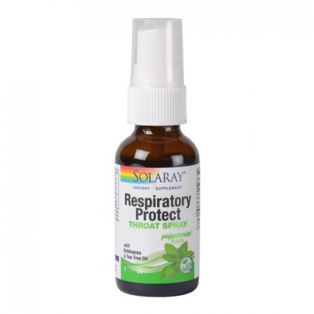 Respiratory Protect Throat Spray, 30ml, Solaray