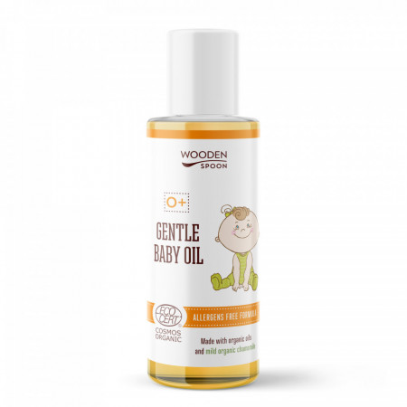 Ulei delicat pentru bebelusi, bio, 100ml, Wooden Spoon