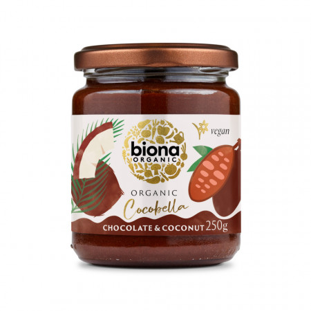 Unt de cocos cu ciocolata Cocobella eco 250g Biona