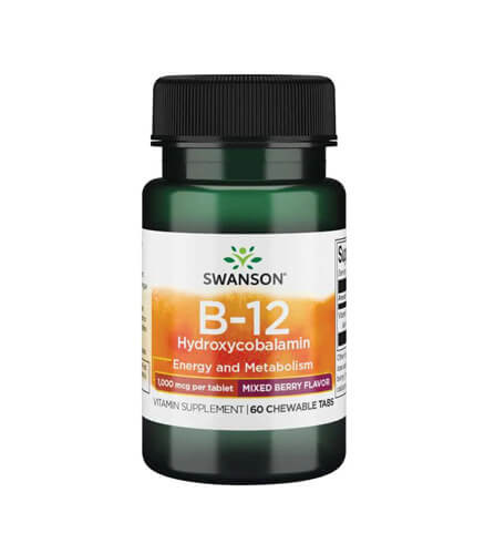 Vitamina B12, 1000mcg, 60cps masticabile, Swanson