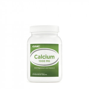 Calciu cu magneziu si vitamina D, 90tab, GNC