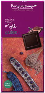 Ciocolata cu pudra de carob bio, 70g, Benjamissimo