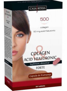 Colagen & Acid hialuronic Forte, 30tab, Interherb