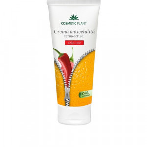 Cremă anticelulită termoactivă cu extract de ardei iute & Cafeisilan C2, 200 ml, Cosmetic Plant