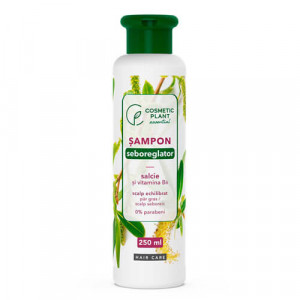 Sampon seboreglator cu salcie alba si complex de vitamine B, 250ml, Cosmetic Plant