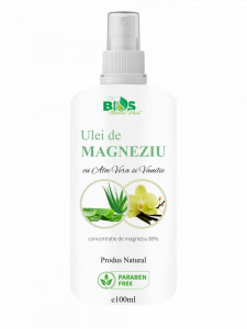 Ulei de Magneziu cu Aloe Vera si Vanilie, 100 ml Bios Mineral Plant