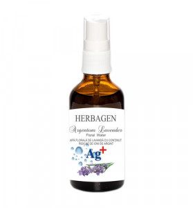 Apa florala lavanda cu ioni de argint, 50ml, Herbagen