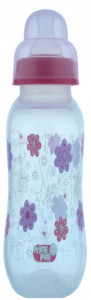 Biberon polipropilena usor de tinut decorat, 250 ml(R0140), Primii Pasi