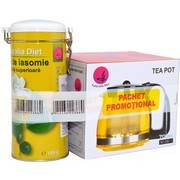 Ceai Iasomie 100g+ceainic 1250ml, Naturalia Diet