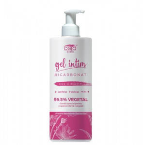 Gel intim 99.5% vegetal cu Bicarbonat (pompita), 200ml, Ceta Sibiu