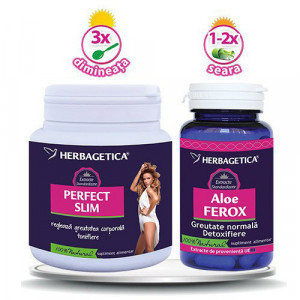 Perfect Slim, 210g & Aloe ferox, 30cps, Herbagetica