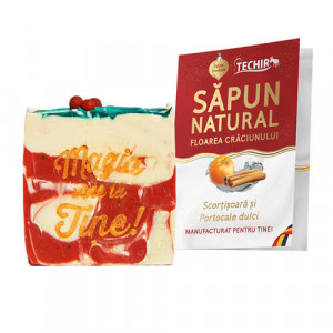Sapun natural Floarea Craciunului, 120g+/-10g, Techir