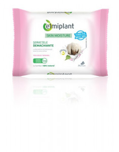 Servetele demachiante Skin Moisture (ten uscat & sensibil), 25buc, Elmiplant