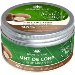 Unt de corp cu ulei de argan bio, 200ml, Cosmetic Plant