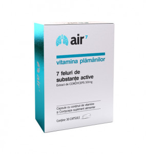 Air7, vitamina plamanilor, 30cps, Green Splid