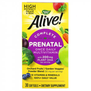 Alive! Prenatal Multi-Vitamin, 30cps, Nature's Way