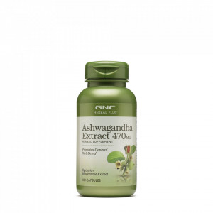 Gnc Herbal Plus Ashwagandha Extract 470 Mg, 100 Cps