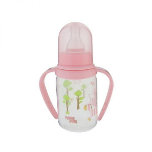 Biberon polipropilena cu manere decorat, 125ml(R0143), Primii Pasi