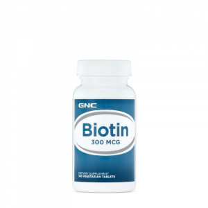 Biotina 300mcg, 100tab, GNC