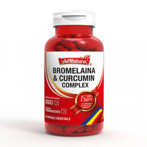 Bromelaina & Curcumin complex, 60cps, AdNatura