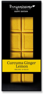 Ciocolata cu turmeric si ghimbir bio, 60g, Benjamissimo