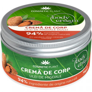 Crema corp cu Ulei de Migdale, 200ml, Cosmetic Plant