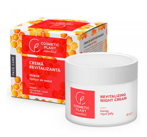 Crema revitalizanta de noapte cu miere si laptisor de matca, 50ml, Cosmetic Plant